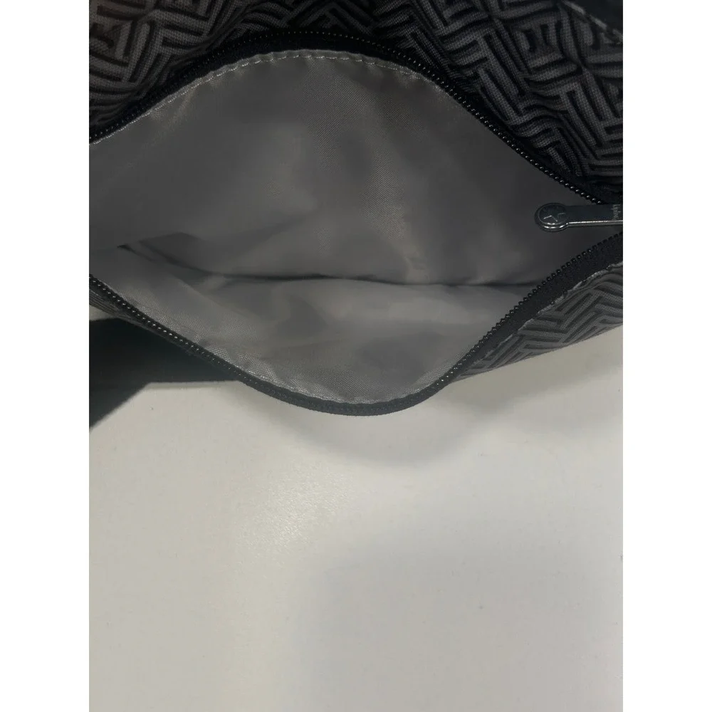 Kipling Grey Black Herringbone Crossbody Bag Adjustable Strap KI9338-R9D